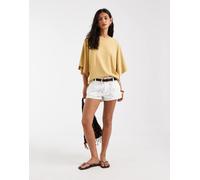 Free People Atlas top oversize con maniche dolman in fallen leaf-Neutro M