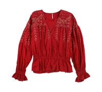 Free People Blusa Peasant Counting Stars Da Donna
