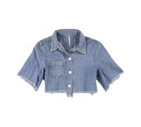 Free People Camicia Crop Button Up Dust In The Wind Da Donna