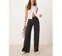 Free People - Libre - Jeans con fondo ampio color caffè nero W28
