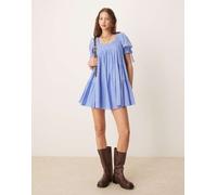Free People - Sandy Shores - Vestito corto stile babydoll blu fiordaliso XS