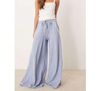 Free People - Wait A Minute - Pantaloni da casa a fondo ampio blu navy mélange L