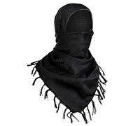 FREE SOLDIER Sciarpa 100% Cotone Militare Shemagh Desert Tactical Kefiah Testa Sciarpa Collo Avvolgere Sciarpa Arabo 43x43 Pollici,Mimetico Nero