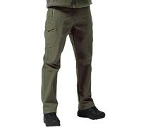 FREE SOLDIER Pantaloni cargo da uomo in softshell foderati in pile da neve da sci escursionismo pantaloni con cintura (verde, 32W x 34L)