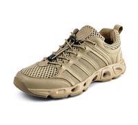 FREE SOLDIER Uomo Scarpe da Escursionismo Estate Fast Dry Scarpe da Lavoro per Water Trekking Tattico Stivali Ventilati Ultra Light (Marrone 6.5)