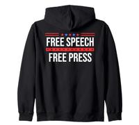 Free Speech Free Press Protect Freedom of Speech Resistance Felpa con Cappuccio