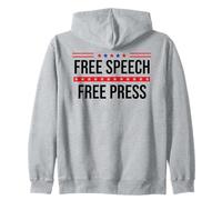 Free Speech Free Press Protest Freedom of Speech Resistance Felpa con Cappuccio