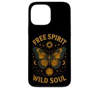 Free Spirit Wild Soul Farfalla Stelle Luna Celeste Custodia per iPhone 13 Pro Max
