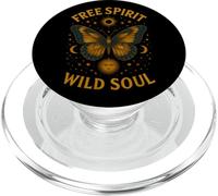 Free Spirit Wild Soul Farfalla Stelle Luna Celeste PopSockets PopGrip per MagSafe