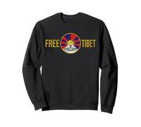 Free Tibet Tibetan Flag Emblem Restore The Dalai Lama Felpa