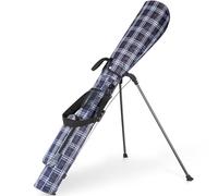 FREEAMG Borsa da Golf da 120CM con Supporto, Borsa da Golf da Passeggio Leggera e Portatile con 2 Tasche, Tracolle Regolabili per Driving Range, Campi par 3 e Campi Executive (Blu)