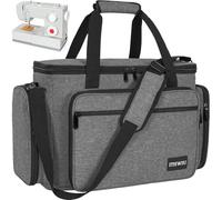 FREEAMG Borse per macchina da cucire, compatibili con la maggior parte delle macchine da cucire standard, borsa per il trasporto per macchina da cucire e accessori con imbottitura rimovibile e