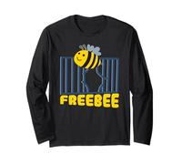 FreeBee - Simpatico Gioco di Parole a Forma di Ape Maglia a Manica