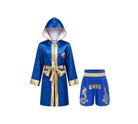 Freebily Bambini Set Da Boxe Per Ragazzi Costume Abbigliamento Training | Pantaloncini Boxe Con Stampa Lettere,Set Di 2 Pezzi,Vita Elastica,Kick Thai,Halloween,Training,Cosplay,Arti Marziali