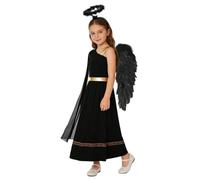 Freebily Costume Dea Greca o Romana Bambina Vestito Angelo | con Ali d'Angelo di Piume, Vestito Romana Antica, Halloween Compleanni e Party, Stile Classico Greco Romano Antico,Feste
