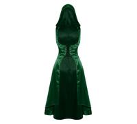 Freebily Donna Costume Medievale Rinascimento Tunica Vittoriana | Costume da Principessa con Cappuccio,Per Cosplay Della Fiera Rinascimentale,Vestito Club,Maschera,Festa Dei Pirati,Notturna