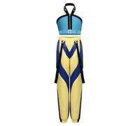 Freebily Hunters Costume Kpop Tuta da Danza Moderna Jazz Canotta Crop Top + Pantaloni Larghi Completo da Cantante Costume di Scena Idol Costumi Carnevale Halloween Blu A 5-6 anni