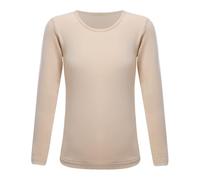 Freebily Maglietta Intima Termica per Bambina Thermal T-Shirt Maniche Lunghe Tinta Unita Biancheria Intima Calda Traspirante Invernali Maglia Termiche Ragazzo Camicia Termico Nudo B 7-10 anni