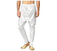 Freebily Uomo Pantalone Harem Pantaloni Dhoti Indiani Hippy Festa Tematica | Comodo,Tessuto Seta,Taglia Elastica,Matrimoni,Casuale,Programma Pasquale,Viaggiare,Spiaggia,Yoga,Club,Cerimonie Religiose