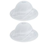 FREEBLOSS 2 paralumi in vetro di ricambio per lampada da terra a forma di campana classica paralume di ricambio per lampadario 4 x 9.6''