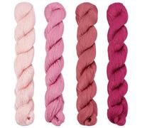 FREEBLOSS 4 pezzi Sashiko Filo Sashiko Matassa 100 M* 4 Colori (Viola) Cotone Filo da Ricamo Giapponese Quilting & Ricamo Sashiko Kit Forniture Filo Da Cucito