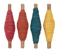 FREEBLOSS 4 pz. Filo Sashiko Kit Sashiko Matassa Sashiko 38 iarde*4 colori Filo Da Ricamo In Cotone Sashiko Tinto con Piante Naturali Forniture per Kit Da Ricamo e Quilting Giapponese Sashiko