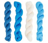 FREEBLOSS 4 Pz Sashiko Filo Sashiko Matassa 100 Metri* 4 Colori Cotone Filo da Ricamo Giapponese Quilting & Ricamo Sashiko Kit Forniture
