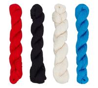 FREEBLOSS 4pezzi Filo Sashiko in 4 colori Matassa Sashiko 4 * 100 M filo da ricamo in puro cotone Filo Sashiko giapponese per quilting e ricamo Kit Sashiko Forniture