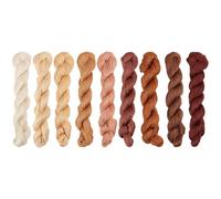 FREEBLOSS 9 matassine di filo Sashiko da 100 m x 9 colori (tema marrone) filo da ricamo in cotone giapponese per trapuntatura e ricamo Sashiko Kit forniture filo da cucito