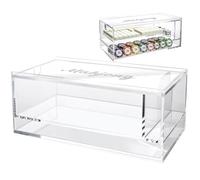 FREEBLOSS Custodia trasparente in acrilico per pietre Mahjong, ideale come organizer per set di accessori di American Mahjong (28 x 15 x 11,4 cm)