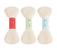 FREEBLOSS Filo Sashiko da 300 m, 3 matasse, 100% cotone, per trapuntatura e ricamo giapponese, per cucire a mano, filo spesso per ricamo giapponese, filo da ricamo