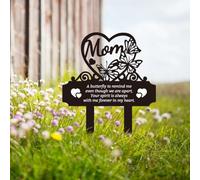 FREEBLOSS Lapidi Commemorative per La Mamma Decorazioni per Cimitero A Forma di Farfalla per Tombe Regali Commemorativi per La Perdita Della Mamma Decorazioni per Tombe Da Giardino per Il Cimitero