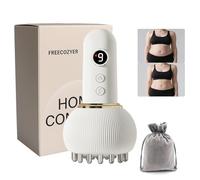 FREECOZYER Massaggiatore per drenaggio linfatico e cellulite, con tecnologia multi-modalità, terapia del calore e della luce, per gambe, braccia e pancia, scolpire il corpo (bianco)