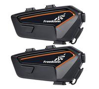 FreedConn F1, cuffie Bluetooth 5.2 con cancellazione del rumore CVC, 1100 mAh, 30 ore di controllo vocale IP67 (F1, confezione da 2)