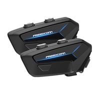 FreedConn FX PLUS - Interfono a rete per moto, 16 persone, 1 miglio/1600 metri, dispositivo di comunicazione, interfono per moto, conversazione durante l'ascolto della musica, accoppiamento One Touch