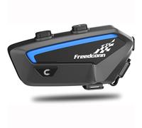FreedConn interfono bluetooth casco, FX Sistema di Comunicazione Casco per 6-10 piloti/Portata 1500m / condivisione di musica, collegare con la maggior parte delle altre cuffie Bluetooth,1 pezzi