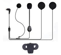FreedConn ricambi interfono moto,Microfono Cuffie Set + clip per interfono casco TCOMSC TCOMVB FX e TMAX(Versione post 2021),5 pin