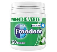 FREEDENT - Gomma da masticare Menthe Verte sans sucres - Boîte de 60 dragées - 84g