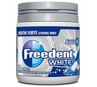 FREEDENT White - Menta Strong - Scatola con 60 confetti in gomma da masticare senza zucchero (6 pezzi)