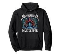 Freediver Scuba Hold Your Breath Dive Deeper Felpa con Cappuccio