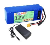 FREEDOH Batteria agli ioni di Litio da 12 Volt 12V 18Ah 22Ah 24Ah 30Ah Batteria al Litio ad Alta capacità con Caricabatterie per Motore per Barca da Esca da 0-400 W,12v18000mah
