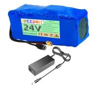 FREEDOH Batteria agli ioni di Litio da 24 Volt Batteria al Litio da 24 V 5 AH 7,5 AH 10 AH 12,5 AH 15 AH 17,5 AH 20 AH con Caricabatterie per Motore da 0 a 480 W,24v20ah