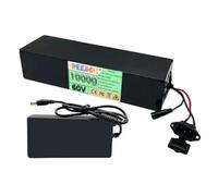 FREEDOH Batteria agli ioni di Litio da 60 V, Batteria al Litio da 10 Ah, batterie di Ricambio per Motori da 0 a 600 W con Caricabatterie e BMS.