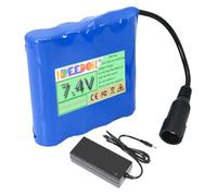 FREEDOH Batteria agli ioni di Litio da 7,4 V, Batteria al Litio Rimovibile in PVC da 7,4 V, 5 Ah, 6 Ah, con Scheda di Protezione BMS per Auto con Telecomando Intelligente,7.4v6000mah
