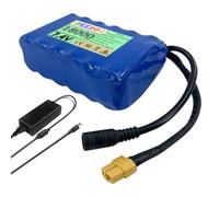 FREEDOH Batteria agli ioni di Litio da 7,4 V, Pacco Batteria al Litio da 18000 mAh con Spina CC o CC+XT60 per Barca telecomandata/Barca da Esca,Dc+xt60