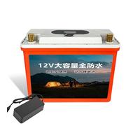 FREEDOH Batteria al Litio ad Alta capacità da 12 V, 20 Ah, 30 Ah, 40 Ah, 50 Ah, 80 Ah, Adatta per Alimentazione Esterna, luci di Emergenza ad Alta Potenza,12v40ah