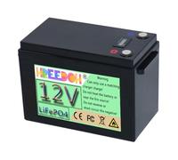 FREEDOH Batteria di accumulo di energia da 12 V, Batteria LiFePO4 ad Alta capacità da 12 V, 100 Ah, 200 Ah, 300 Ah, per Camper, Golf Cart, Batteria di Backup,12v100ah