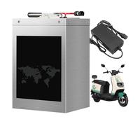 FREEDOH Batteria per Moto da 48 Volt, Batteria al Litio da 48 V, 40 Ah, 50 Ah, 60 Ah, 80 Ah, 95 Ah, 120 Ah, con Caricabatterie per Kit di conversione Motore da 0 a 5800 W.,48v50ah