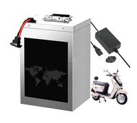 FREEDOH Batteria per Moto elettrica, Batteria agli ioni di Litio da 48 V, 45 Ah, 60 Ah, 80 Ah, 110 Ah, 120 Ah, per Motore da 50-5800 W con Caricabatterie.,48v60ah