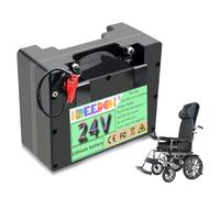 FREEDOH Batteria per Sedia a rotelle elettrica da 24V 10AH 12AH 15AH Batteria al Litio Ricaricabile da 24 Volt per Motore da 50W-400W Protezione BMS Integrata con Caricabatterie,24v15ah